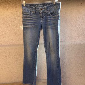Guess Jeans, 26 waist, 27" inseam "Daredevil Boot"